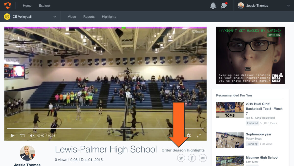 how to download hudl highlights - Click Order Season Highlights