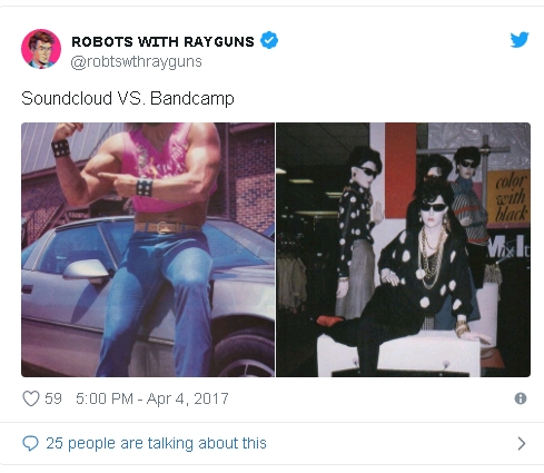 urvillageidiot say: bandcamp vs soundcloud