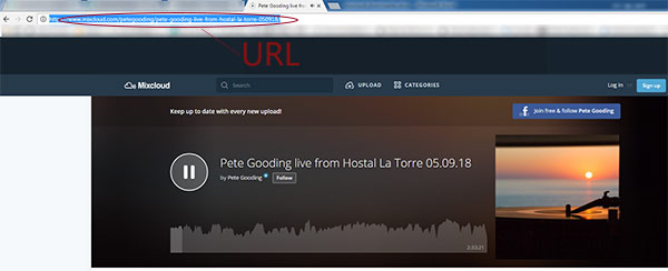 mixcloud downloader from url