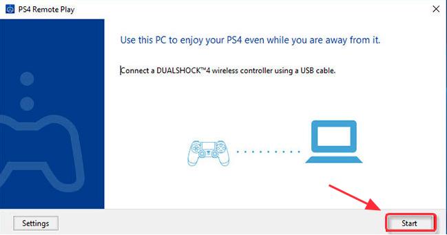 Set up the connection for your PC and PS4