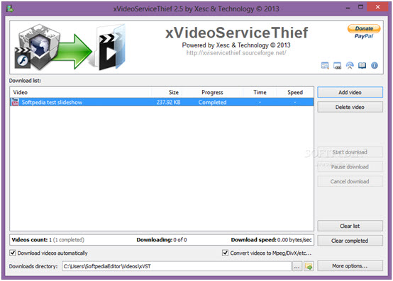 Top 5 free Facebook Video Downloader-X Video service thief