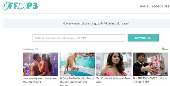offmp3 is video/music download website, it can support download from Streamango 