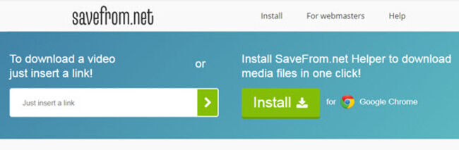 uses saveFrom to download metacafe video 